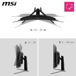 MSI MPG 321CURX QD-OLED 32 Inch UHD Curved Gaming Monitor - 1700R, 3840 x 2160 Quantum Dot OLED Panel, 240Hz / 0.03ms, 99% DCI-P3, ΔE≤2, DisplayHDR True Black 400, DP 1.4a, HDMI 2.1, USB Type-C