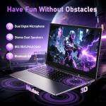 CHIFUYOU 16 GB DDR4 RAM 1TB SSD laptop 16 inch gaming laptop R-7 5825U 8 Core (up to 4.5 GHz), backlit keyboard, 1080FHD, WiFi 6, BT 5.0, webcam/touchpad/multimedia ports