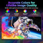 KTC Gaming Monitor, FHD@144Hz 120Hz Monitor with IPS Panel, Hardware Anti-Blue Light, 95% DCI-P3, 99% sRGB, ΔE＜2, 300 cd/㎡, 5ms MPRT, 1500:1, Flicker Free and Adaptive Sync for Working and Gaming