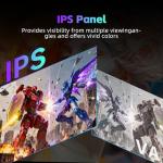 KTC Gaming Monitor, FHD@144Hz 120Hz Monitor with IPS Panel, Hardware Anti-Blue Light, 95% DCI-P3, 99% sRGB, ΔE＜2, 300 cd/㎡, 5ms MPRT, 1500:1, Flicker Free and Adaptive Sync for Working and Gaming