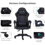 Millhouse Sport Desk Chair, Adjustable Office Gaming Racing Chair with Lumbar and Head Pillow, X3577 - Black-Blk