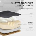 PZDO Office Chair Gaming Chair for Adults, Ergonomic Computer Chairs with Footrest and Wide Seat, Big Tall Fabric Desk Chair, Adjustable Height Office Chairs for Home, Heavy Duty, 350LBS, Deep Grey