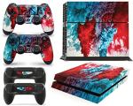 giZmoZ n gadgetZ PS4 Console COLOUR EXPLOSION Skin Decal Vinal Sticker + 2 Controller Skins Set