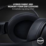 Razer Kraken V3 X USB - Wired USB Gaming Headset (ultra-lightweight at 285g, TriForce 40 mm drivers, HyperClear Cardioid Microphone, 7.1 surround sound, Chroma RGB) Black