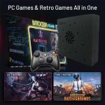 HyperBase™ Pro Retro Gaming Console, 4K Ultra HD, Dual System, with 2 Wireless Controllers, 70,000 Preloaded Games, Plug-and-Play (2000.0, GB)