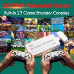 Retro Gaming Console with 23 Emulators, 2026 Game Stick with 20,000+ Classic Titles 4K HDMI Output Retro Game Console Plug and Play with Dual 2.4GHz Controller, 64G