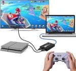 VIXLW Video Capture Card, 4k HDMI to USB 3.0 Video Capture Device, HD 1080p 60FPS Game Capture Card for Streaming/Teaching/Meeting on OBS, Work with PS4/PS5/Xbox/PC/Mac Linux Android Windows 10/11