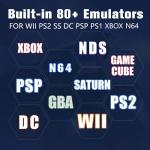 HyperBase™ Pro Retro Gaming Console, 4K Ultra HD, Dual System, with 2 Wireless Controllers, 70,000 Preloaded Games, Plug-and-Play (2000.0, GB)