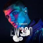 Linsoul SIMGOT EW300 1DD+1Planar+1PZT Hybrid Driver In Ear Monitor, Wired Earbuds IEM, Gaming Earbuds with Detachable Nozzles, Silver-Plated OFC IEM Cable (Standard Edition)