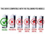 MaD Vision® Extra-Durable Skin Kit for PlayStation 5 (PS5) Disc | Matte Vinyl Decal Set for Console + 2 Controllers - for Anime Design