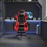 Vfalcon XTREME Gaming Chair – Ergonomic Reclining Chair with Footrest, 360° Swivel, Height Adjustable (Red)
