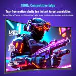 Amzfast 32-inch Curved Gaming Monitor, 2K QHD 180Hz, 2560x1440p Fast VA, 1500R, 1ms MPRT, Adaptive Sync, 3500:1 Contrast, HDR, 120% sRGB, VESA 75x75mm, HDMI 2.0&DP 1.2 - AMZG32C3Q