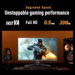 ASUS TUF Gaming Series 5 - VG257Q5A Gaming Monitor – 24.5-inch, Full HD(1920x1080), 200Hz, ELMB SYNC, 0.5ms GTG (min.), Stereo speaker, DisplayWidget Center, Gaming AI