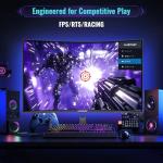 Amzfast 32-inch Curved Gaming Monitor, 2K QHD 180Hz, 2560x1440p Fast VA, 1500R, 1ms MPRT, Adaptive Sync, 3500:1 Contrast, HDR, 120% sRGB, VESA 75x75mm, HDMI 2.0&DP 1.2 - AMZG32C3Q