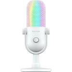 Razer Seiren V3 Chroma - RGB USB Microphone - Supercardioid Condenser Microphone with Tap-to-Mute (Reactive Lighting, Digital Gain Limiter and Integrated Shock Absorber) White