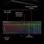 CHERRY MX 2.0S, Mechanical Gaming Keyboard with RGB Lighting, EU Layout (QWERTY), Wired, Designed in Germany, MX BLUE Switches, Black