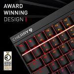 CHERRY MX 2.0S, Mechanical Gaming Keyboard with RGB Lighting, EU Layout (QWERTY), Wired, Designed in Germany, MX BLUE Switches, Black