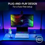 Razer Seiren V3 Chroma - RGB USB Microphone - Supercardioid Condenser Microphone with Tap-to-Mute (Reactive Lighting, Digital Gain Limiter and Integrated Shock Absorber) White