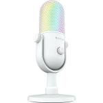 Razer Seiren V3 Chroma - RGB USB Microphone - Supercardioid Condenser Microphone with Tap-to-Mute (Reactive Lighting, Digital Gain Limiter and Integrated Shock Absorber) White