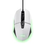 GXTrust 1109W Vylax Gaming Mouse with 6 Programmable Buttons, Advanced Software, Multicolour LED Lighting, 200-6400 DPI, 1.5m USB Cable, Illuminated RGB Computer Mouse for PC Laptop Windows, White