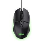 GXTrust 1109 Vylax Gaming Mouse with 6 Programmable Buttons, Advanced Software, Multicolour LED Lighting, 200-6400 DPI, 1.5m USB Cable, Illuminated RGB Computer Mouse for PC Laptop Windows, Black