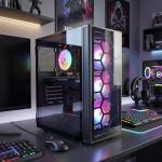 STGsivir Gaming PC, Gaming Computer Desktop Tower, Intel Core i7 8th up to 4.1GHz, Nvidia GeForce RTX 3050 6GB, 32GB DDR4 RAM, 1TB SSD, WIFI 6, BT 5.0, RGB Fan x3, Windows11 Pro