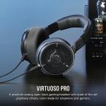 Corsair Virtuoso PRO Wired Open Back Gaming Headset - Detachable Uni-Directional Microphone - 50mm Graphene Drivers - 20Hz-40 kHz Frequency Reponse - Carbon