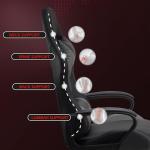 T-THREE.High-back ergonomic gaming chair, computer, office, desk chair, swivel seat, racing-style seat with 150kg weight capacity.(Grey)