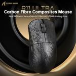 MAMBASNAKE x ATTACK SHARK R11 ULTRA Carbon Fiber Wireless Gaming Mouse, 8000Hz, 49g SUPERLIGHT, 42000DPI, PAW3950MAX Sensor, Nordic 52840 Chip, Nano-Metal Ice Coating, 20000 FPS, BT/2.4G/USB-C Mice