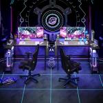 BEXEVUE L Shaped Gaming Desk, 120x70 cm Computer Desk with Storage Bag, Office Desk Small Writing Table with Large Reversible Storage Shelves, Workstation for Study Play Work Home Office, Black