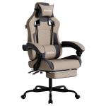 SUKIDA Ergonomic Gaming Chair for Adult, Comfortable Desk Chair with Massage, Comfy Headrest and Lumbar Support Pc Office chairs with Footrest, Height Adjustable Rotating Task Chairs