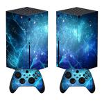 playvital Blue Nebula Custom Vinyl Skins for Xbox Series X, Wrap Decal Cover Stickers for Xbox Series X Console Controller