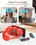 VR Headset for Nintendo Switch 2 (2025), Switch 2 Virtual Reality VR Glasses with Adjustable HD Lenses and Comfortable Head Strap, Virtual Boy 3D Goggle for Switch 2 Accessories, Orange&Blue