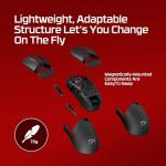 HyperX Pulsefire Saga Pro Wireless Gaming Mouse | Modular Shell Design | Pro-Grade 4k Polling Rate | Lightweight| Long battery life Optical Switches | Black