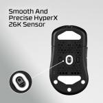 HyperX Pulsefire Saga Pro Wireless Gaming Mouse | Modular Shell Design | Pro-Grade 4k Polling Rate | Lightweight| Long battery life Optical Switches | Black