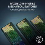 Razer BlackWidow V4 Tenkeyless HyperSpeed Low Profile - Wireless Hot-swappable Gaming Keyboard (HyperSpeed Wireless & BT, Multi-Function Roller & Control Buttons) Orange Switch | UK Layout