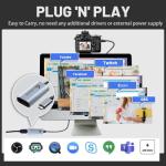 Guermok Video Capture Card, USB3.0 HDMI to USB C Capture Card, 4K Full 1080P60FPS Capture Devices for Gaming Live Streaming Video Recorder, for Windows Mac OS System OBS Zoom PS4/5 Switch Xbox1