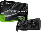 msi Gaming RTX 5080 16G Inspire 3X OC Black Graphics Card (16GB GDDR7, 256-bit, Extreme Clock 2655 MHz, DisplayPort x 3 2.1a, HDMI 2.1b, NVIDIA Blackwell Architecture)