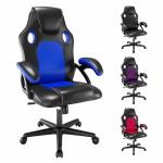 play haha Office Chair,Ergonomic High Back Seat With Breathable Mesh Insert Padded Armrests Durable Base Lumbar Support Faux Leather Surface For Gaming Home Or Office Use Gaming Chair