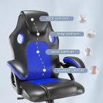 play haha Office Chair,Ergonomic High Back Seat With Breathable Mesh Insert Padded Armrests Durable Base Lumbar Support Faux Leather Surface For Gaming Home Or Office Use Gaming Chair