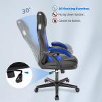 play haha Office Chair,Ergonomic High Back Seat With Breathable Mesh Insert Padded Armrests Durable Base Lumbar Support Faux Leather Surface For Gaming Home Or Office Use Gaming Chair