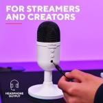 Trust Gaming GXT 236W Yami USB Condenser Streaming Microphone for Podcast, Twitch, Discord, ASMR, Youtube, Playstation 5, Gaming Mic with Cardioid Recording Pattern, Mute Button, RGB Light - White