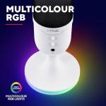 Trust Gaming GXT 236W Yami USB Condenser Streaming Microphone for Podcast, Twitch, Discord, ASMR, Youtube, Playstation 5, Gaming Mic with Cardioid Recording Pattern, Mute Button, RGB Light - White