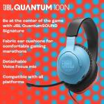 JBL Quantum 100N, Wired Over-Ear Gaming Headset with Detachable Mic, JBL QuantumSOUND Signature and Memory Foam, Compatible with Multiple Platforms and Windows Sonic Spatial Sound, in Blue/Red
