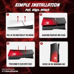 Faceplate for PS5 Slim Side Shell Plates PlayStation 5 Disc Edition Console Replacement Accessory Case Cover Custom Design Anti-Scratch Dust Cover Skin Protector (Spider Slim Disc Edition)