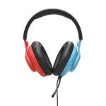 JBL Quantum 100N, Wired Over-Ear Gaming Headset with Detachable Mic, JBL QuantumSOUND Signature and Memory Foam, Compatible with Multiple Platforms and Windows Sonic Spatial Sound, in Blue/Red
