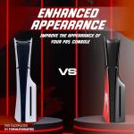 Faceplate for PS5 Slim Side Shell Plates PlayStation 5 Disc Edition Console Replacement Accessory Case Cover Custom Design Anti-Scratch Dust Cover Skin Protector (Spider Slim Disc Edition)