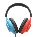 JBL Quantum 100N, Wired Over-Ear Gaming Headset with Detachable Mic, JBL QuantumSOUND Signature and Memory Foam, Compatible with Multiple Platforms and Windows Sonic Spatial Sound, in Blue/Red