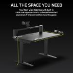 Corsair Platform:4 – 120cm x 76cm, Fixed Height, Standing Computer Home Office Gaming Desk, Cable Management, USB Ports, Monitor Arm Included – Black