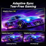 Amzfast 32 Inch 240Hz Curved Gaming Monitor - FHD 1920x1080, PC Monitor with 1500R VA Panel, 1ms MPRT, 120% sRGB, HDR, Adaptive-Sync, Eye-care, VESA 75x75mm, HDMI 2.0/DP 1.4 - AMZG32C1F